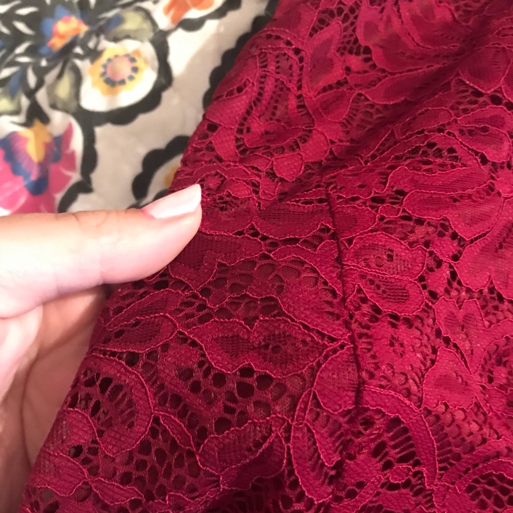 Beautiful red lace dress, NEVER WORN WITH TAGS!!!! - Picture 2 of 3